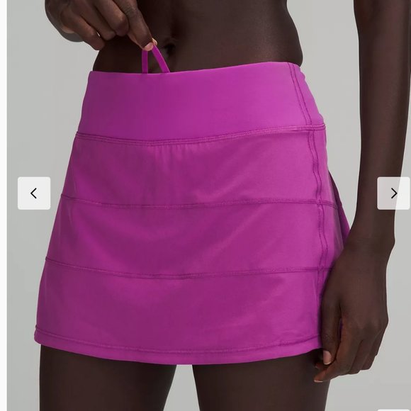 NWT LULULEMON  Pace Rival Mid-Rise  Tennis Golf Skirt  Vivid Plum Size 4 Reg 12" - Picture 5 of 5